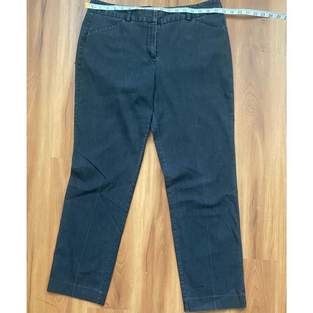 Women’s New Directions Black Trousers Size 12 Belt loops Zipper and Button - Picture 5 of 6